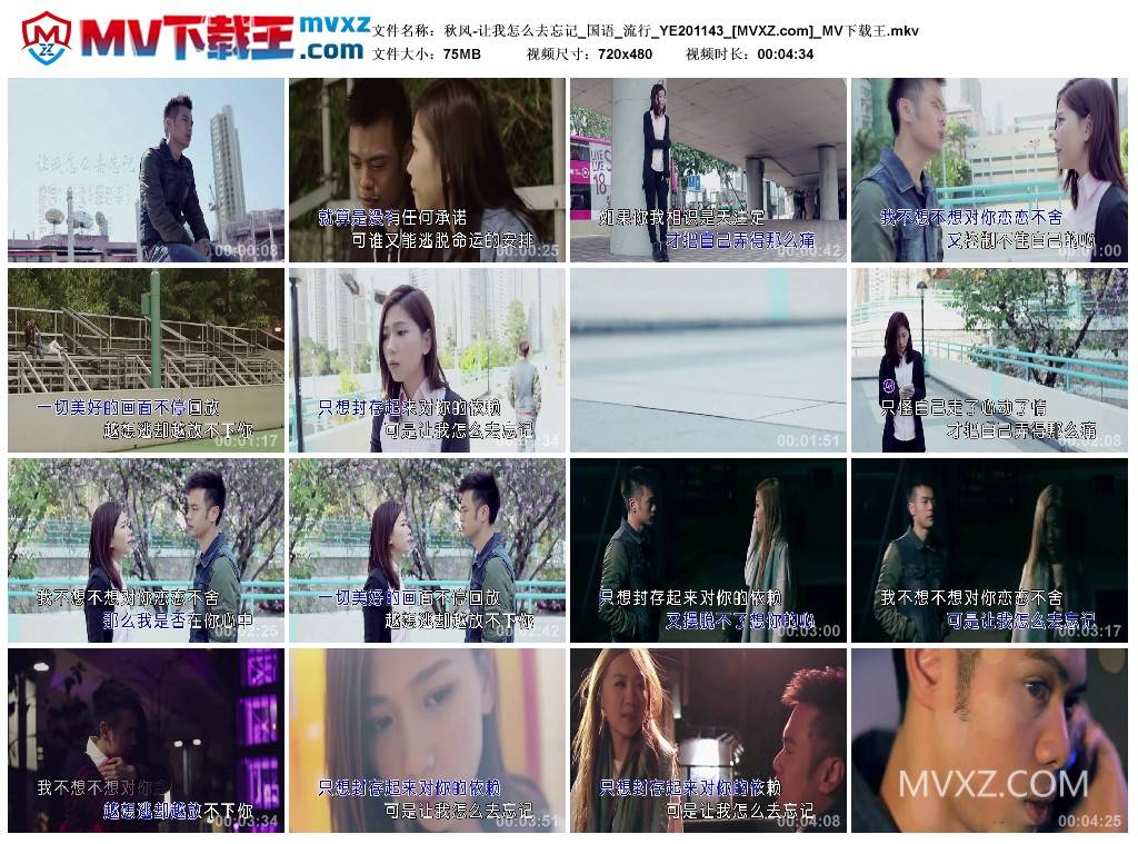 秋风-让我怎么去忘记_国语_流行_YE201143